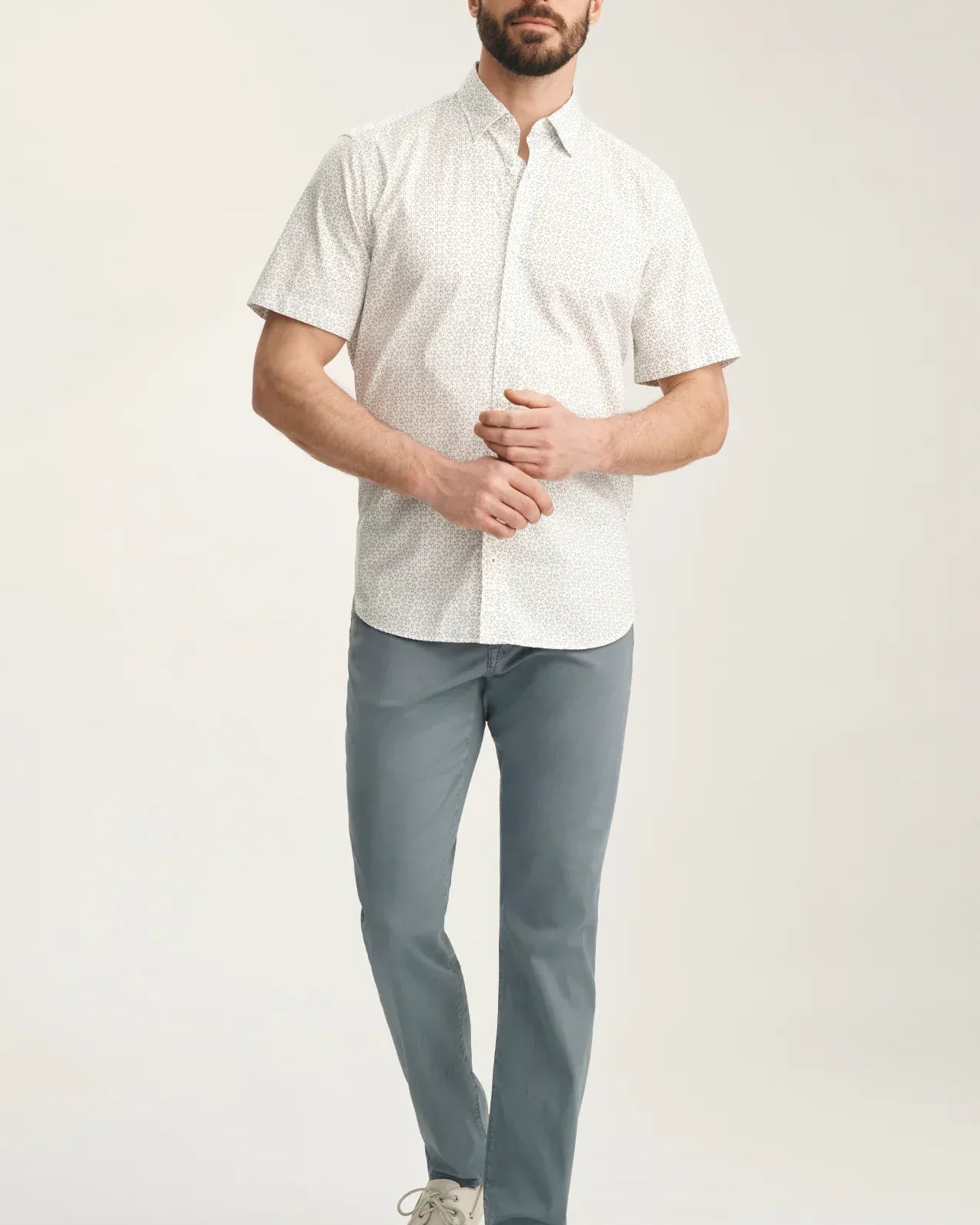 34 Heritage 5-Pockets Courage Straight Leg Pants In Flint Stone Twill