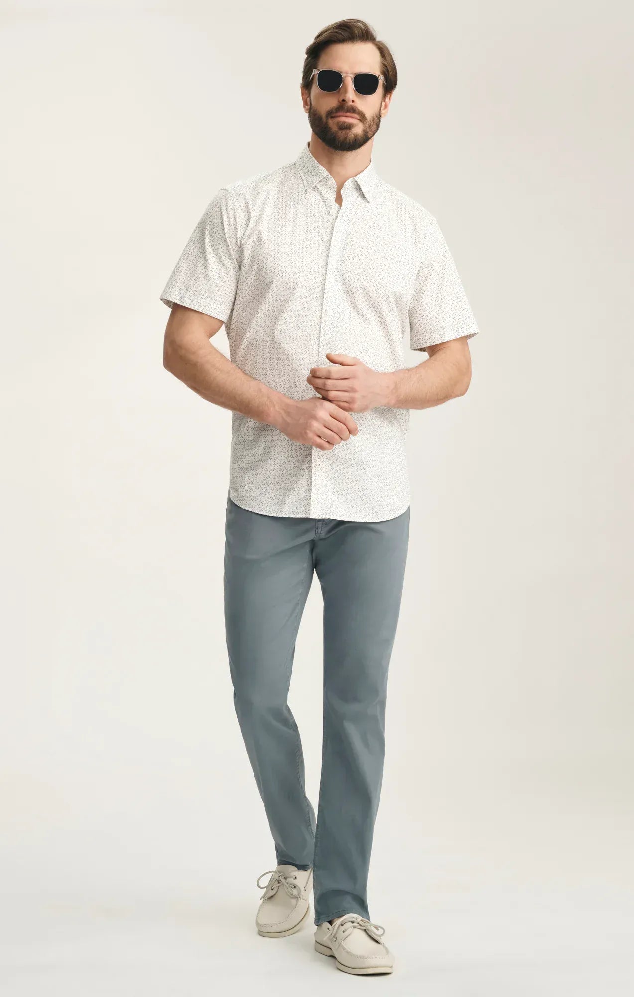 34 Heritage 5-Pockets Courage Straight Leg Pants In Flint Stone Twill