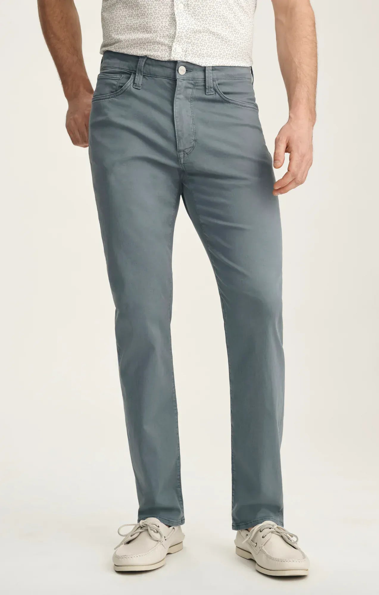 34 Heritage 5-Pockets Courage Straight Leg Pants In Flint Stone Twill
