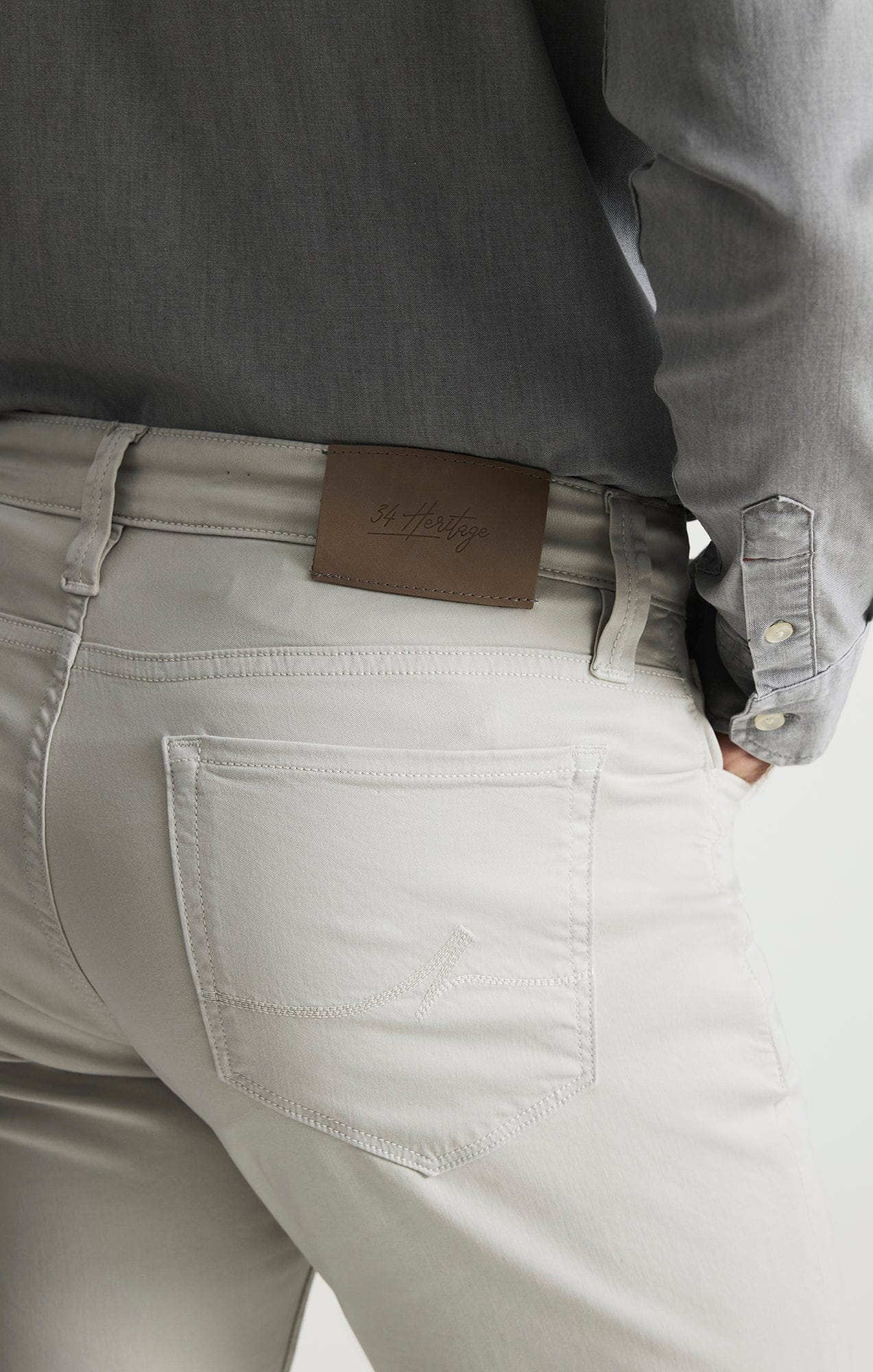 34 Heritage 5-Pockets Courage Straight Leg Pants In Glacier Twill