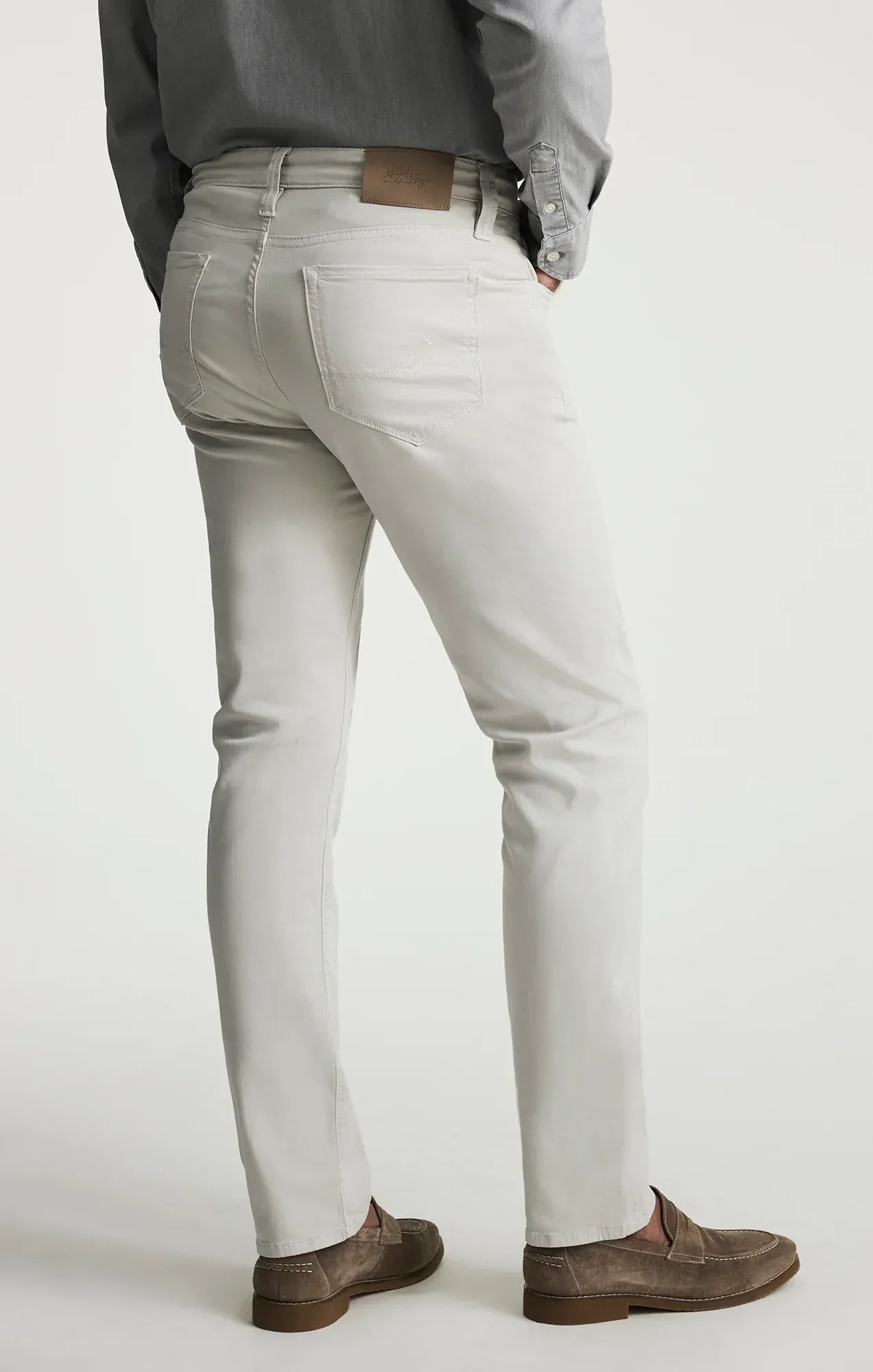 34 Heritage 5-Pockets Courage Straight Leg Pants In Glacier Twill