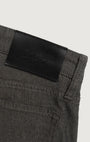 34 Heritage 5-Pockets Courage Straight Leg Pants in Grey Herringbone