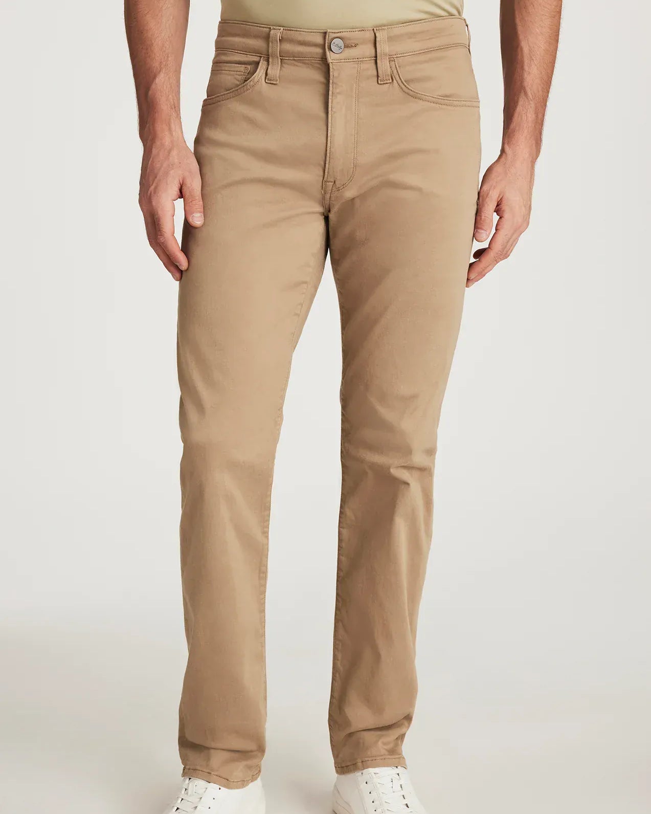 34 Heritage 5-Pockets Courage Straight Leg Pants In Khaki Twill