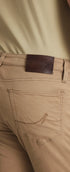 34 Heritage 5-Pockets Courage Straight Leg Pants In Khaki Twill