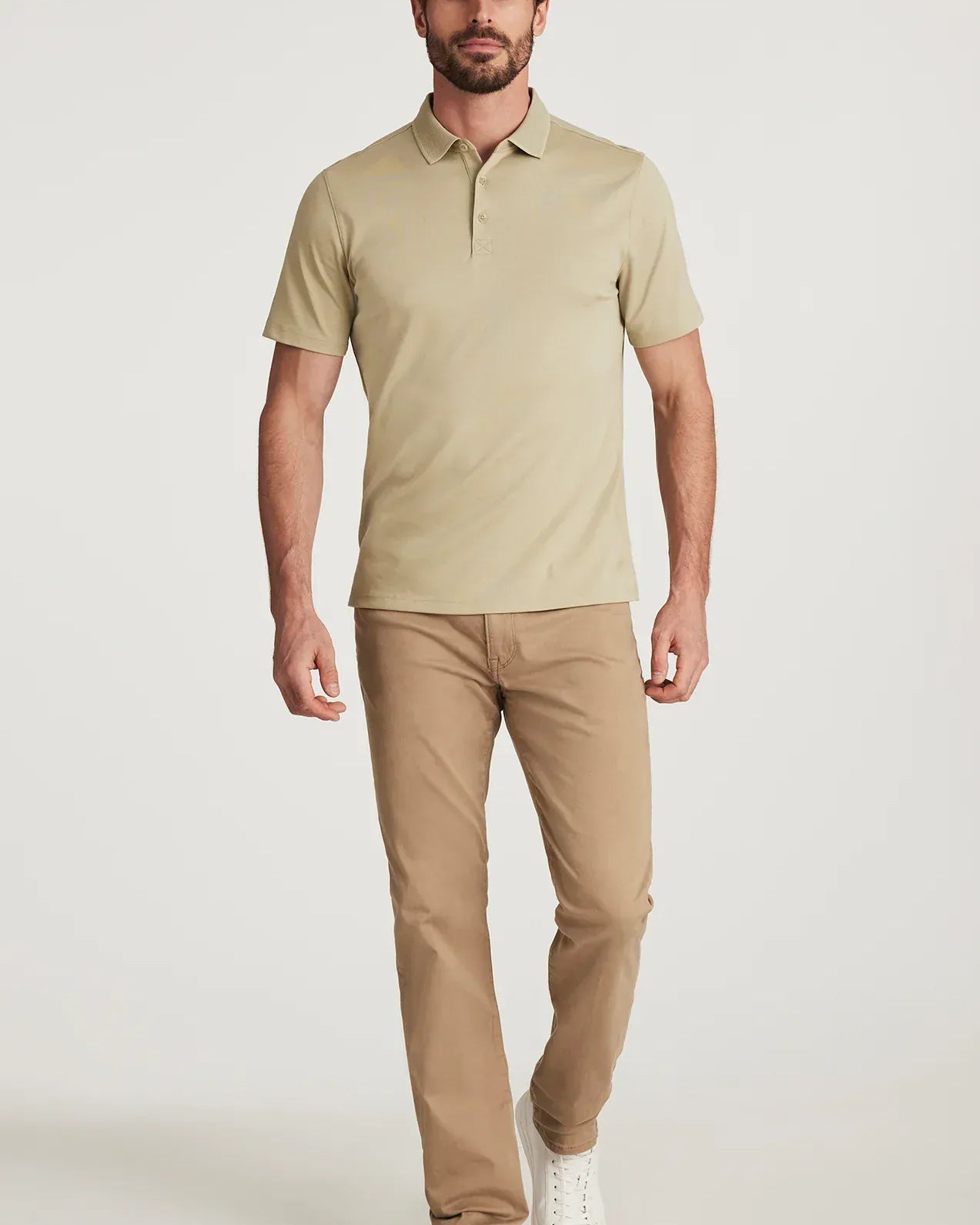 34 Heritage 5-Pockets Courage Straight Leg Pants In Khaki Twill