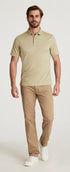34 Heritage 5-Pockets Courage Straight Leg Pants In Khaki Twill
