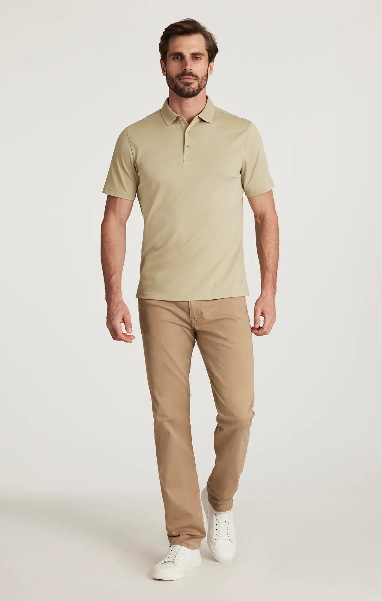34 Heritage 5-Pockets Courage Straight Leg Pants In Khaki Twill