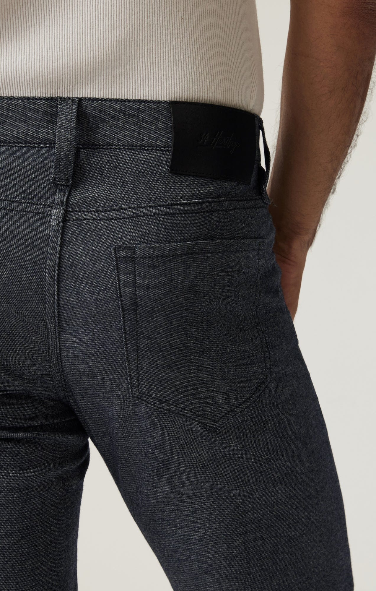 34 Heritage 5-Pockets Courage Straight Leg Pants in Navy Elite