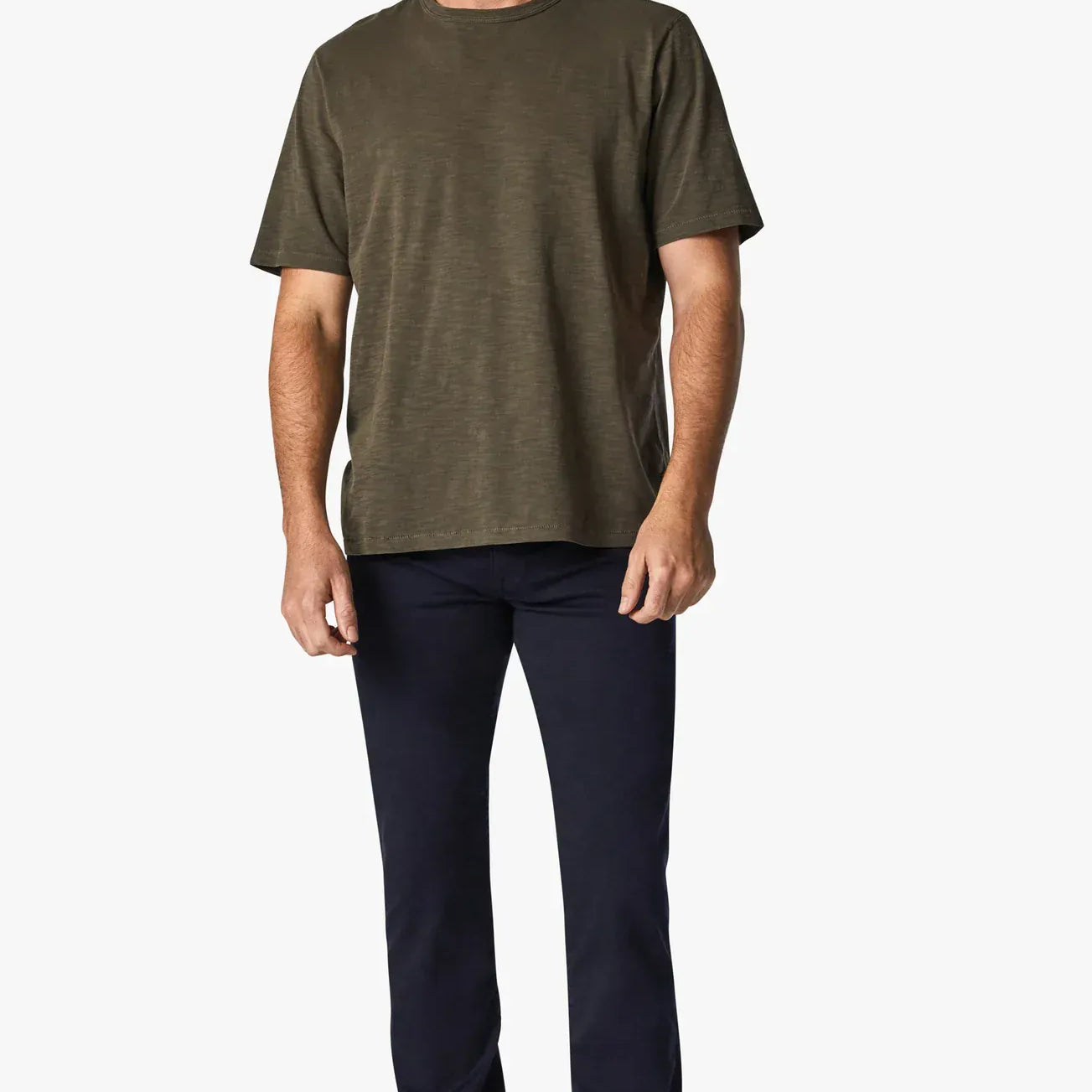 34 Heritage 5-Pockets Courage Straight Leg Pants in Navy Twill