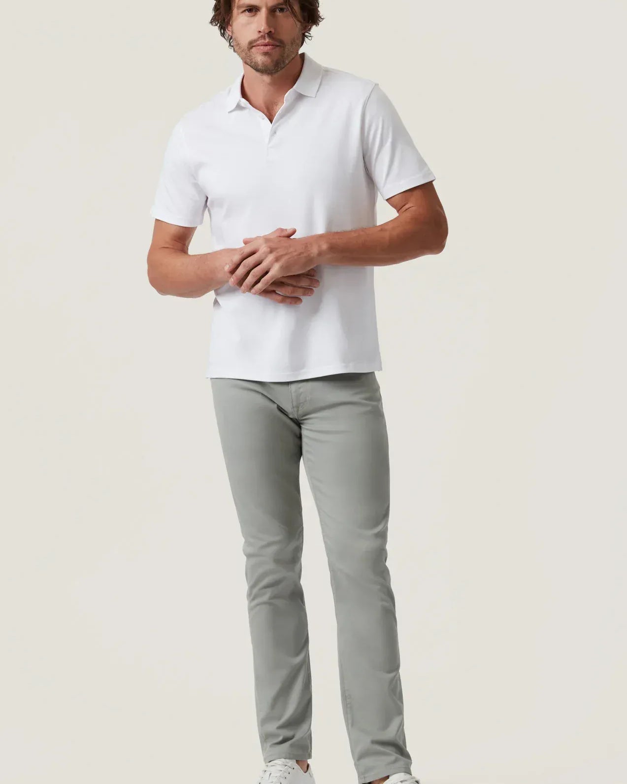 34 Heritage 5-Pockets Courage Straight Leg Pants in Sage Coolmax