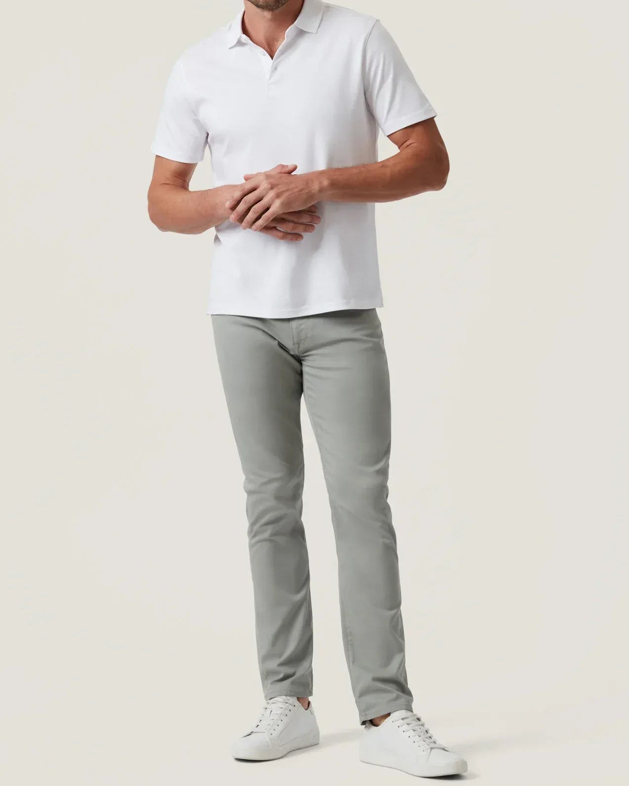 34 Heritage 5-Pockets Courage Straight Leg Pants in Sage Coolmax