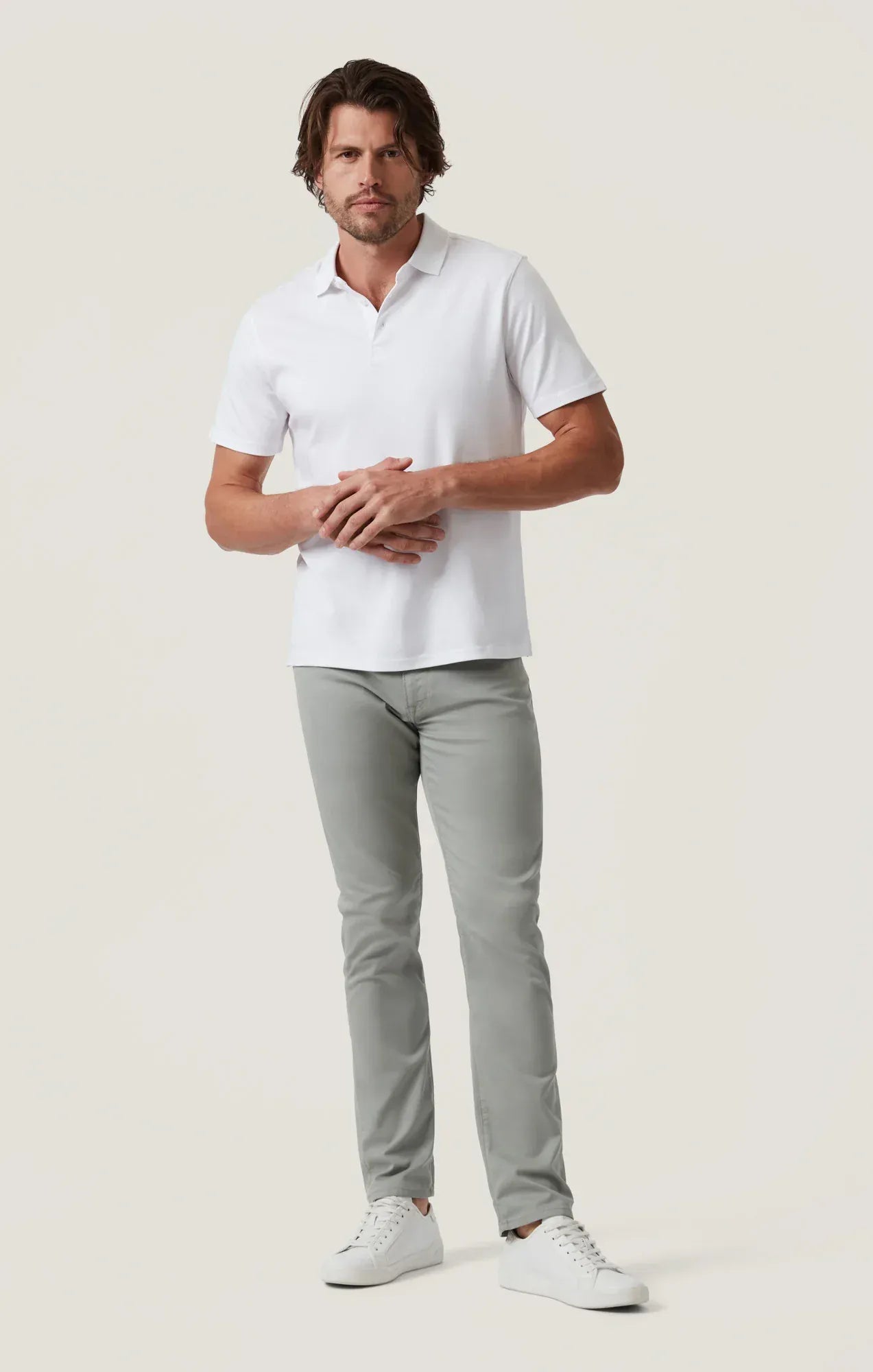 34 Heritage 5-Pockets Courage Straight Leg Pants in Sage Coolmax