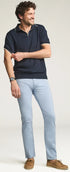 34 Heritage 5-Pockets Courage Straight Leg Pants in Sky Twill