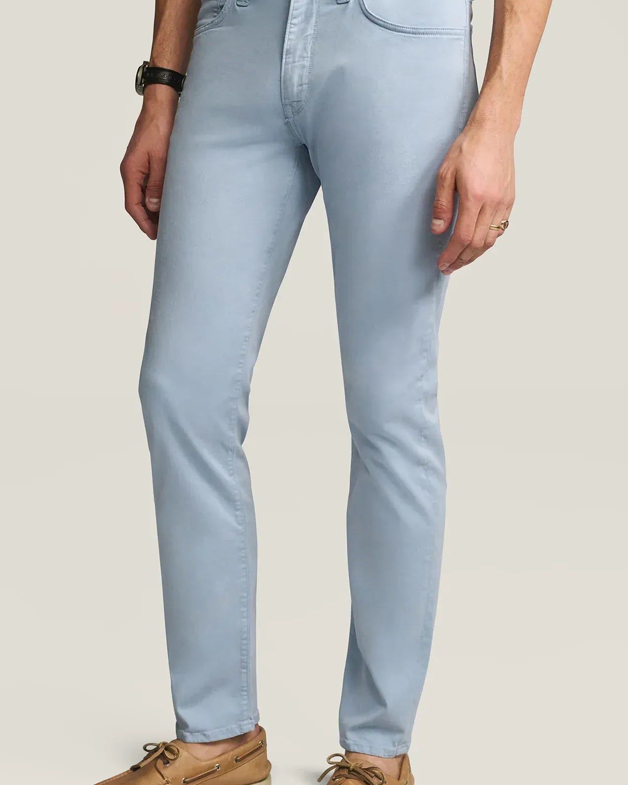 34 Heritage 5-Pockets Courage Straight Leg Pants in Sky Twill