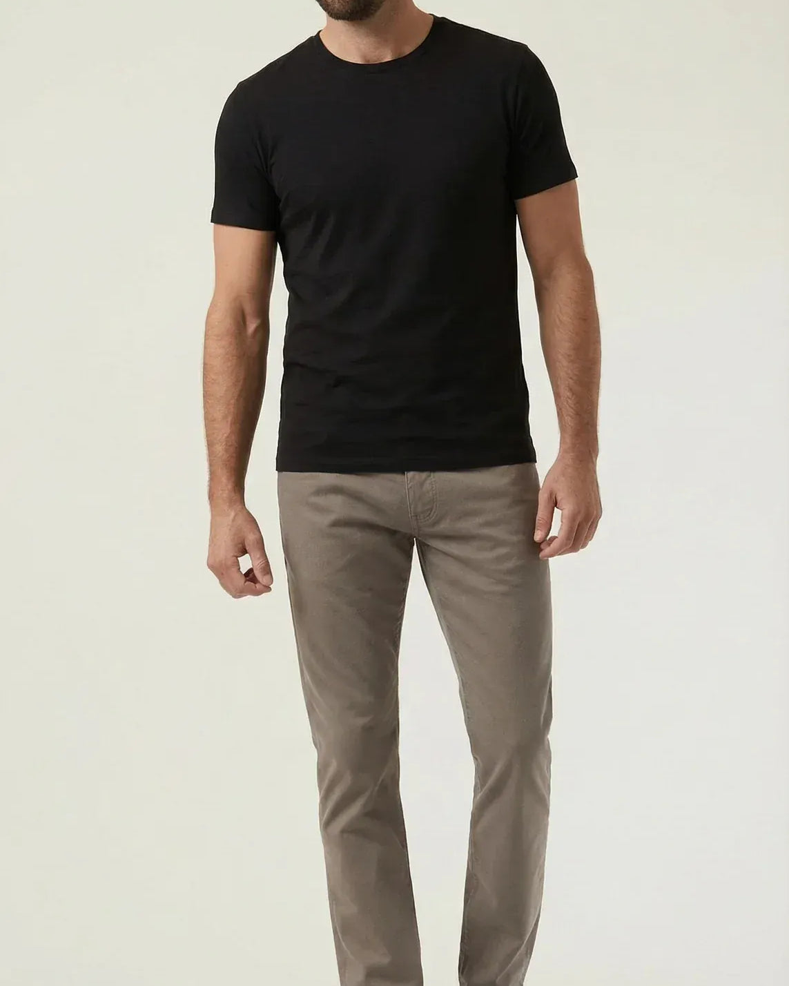 34 Heritage 5-Pockets Courage Straight Leg Pants in Taupe Coolmax