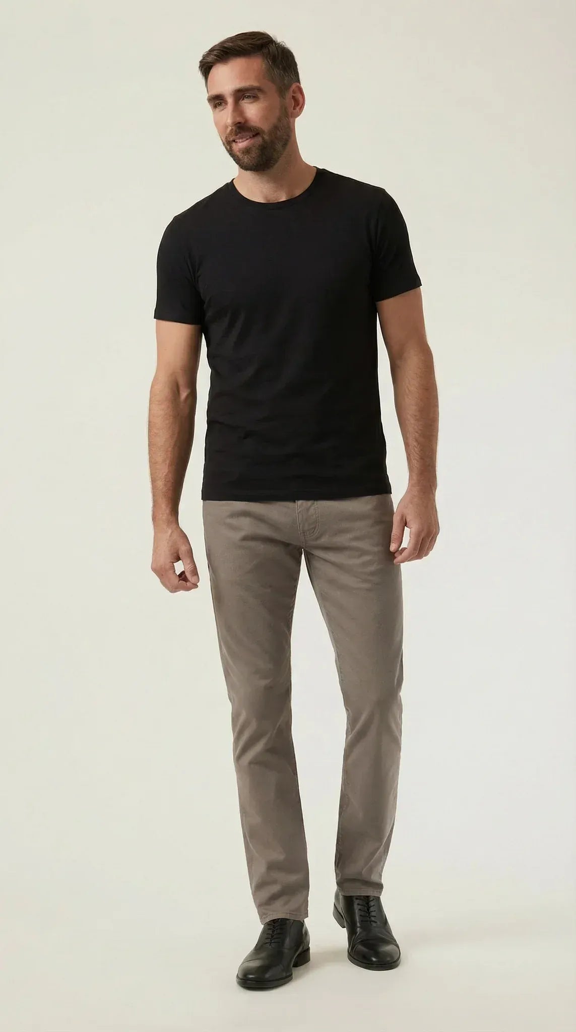 34 Heritage 5-Pockets Courage Straight Leg Pants in Taupe Coolmax