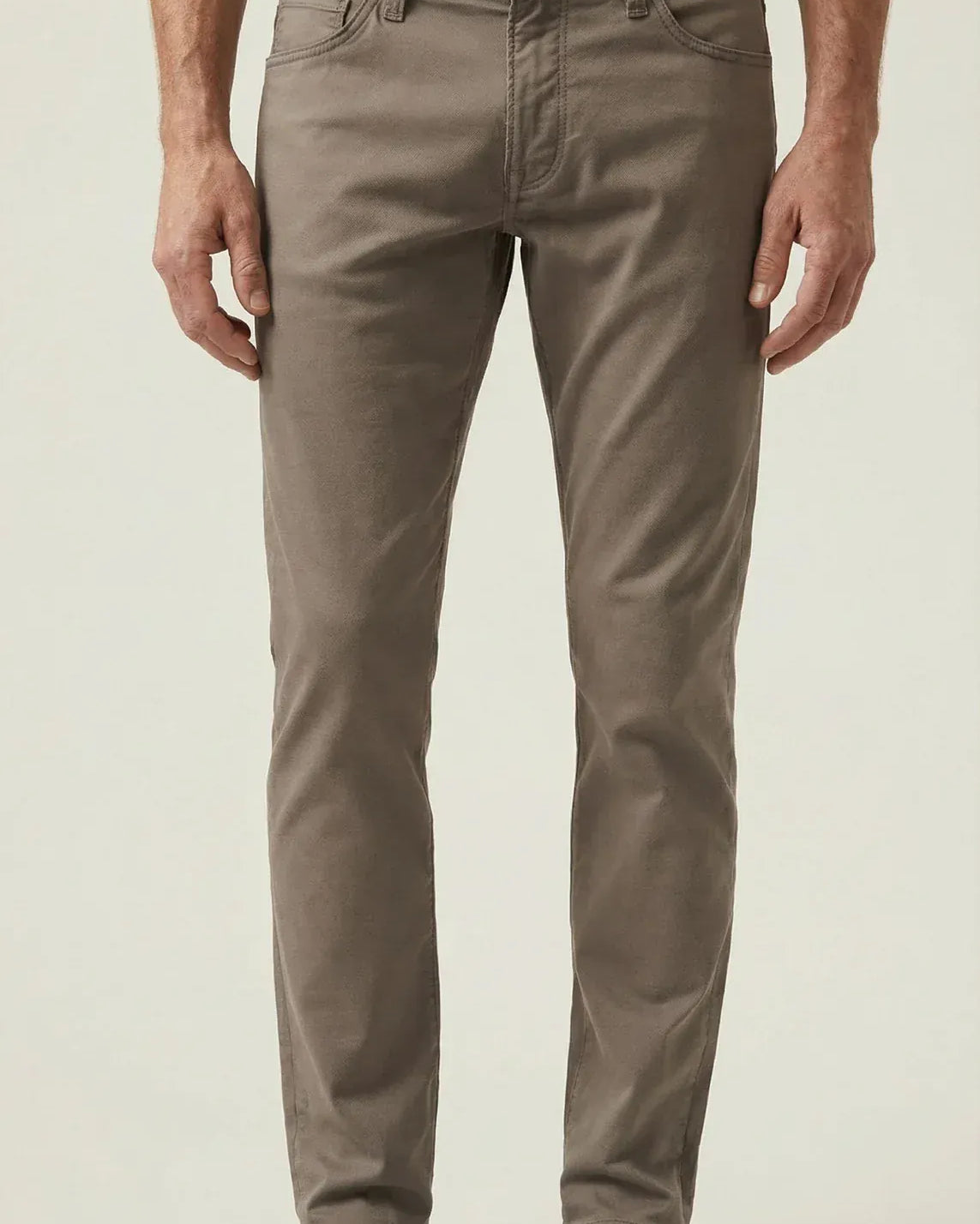 34 Heritage 5-Pockets Courage Straight Leg Pants in Taupe Coolmax