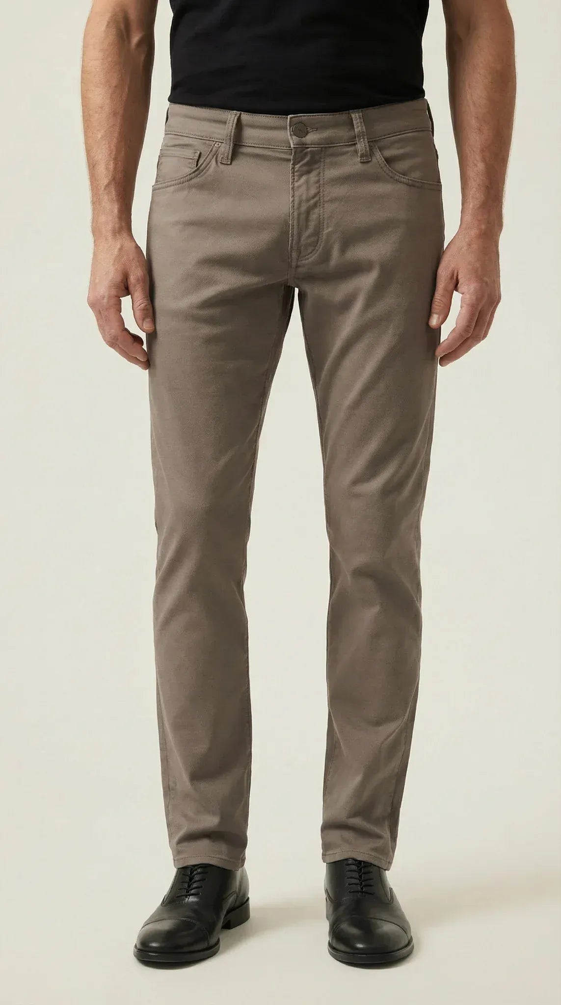 34 Heritage 5-Pockets Courage Straight Leg Pants in Taupe Coolmax