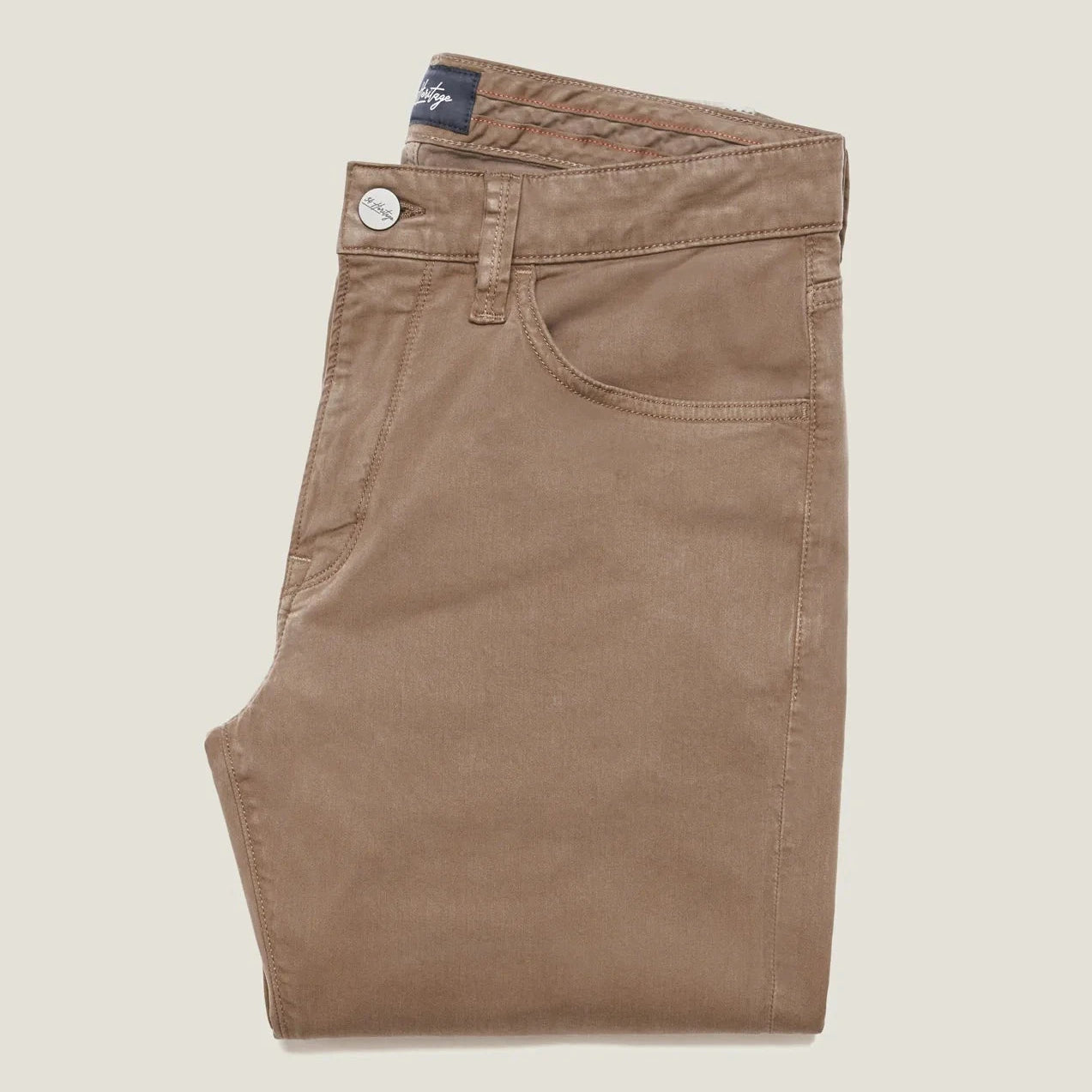 34 Heritage 5-Pockets Courage Straight Leg Pants in Timber Twill