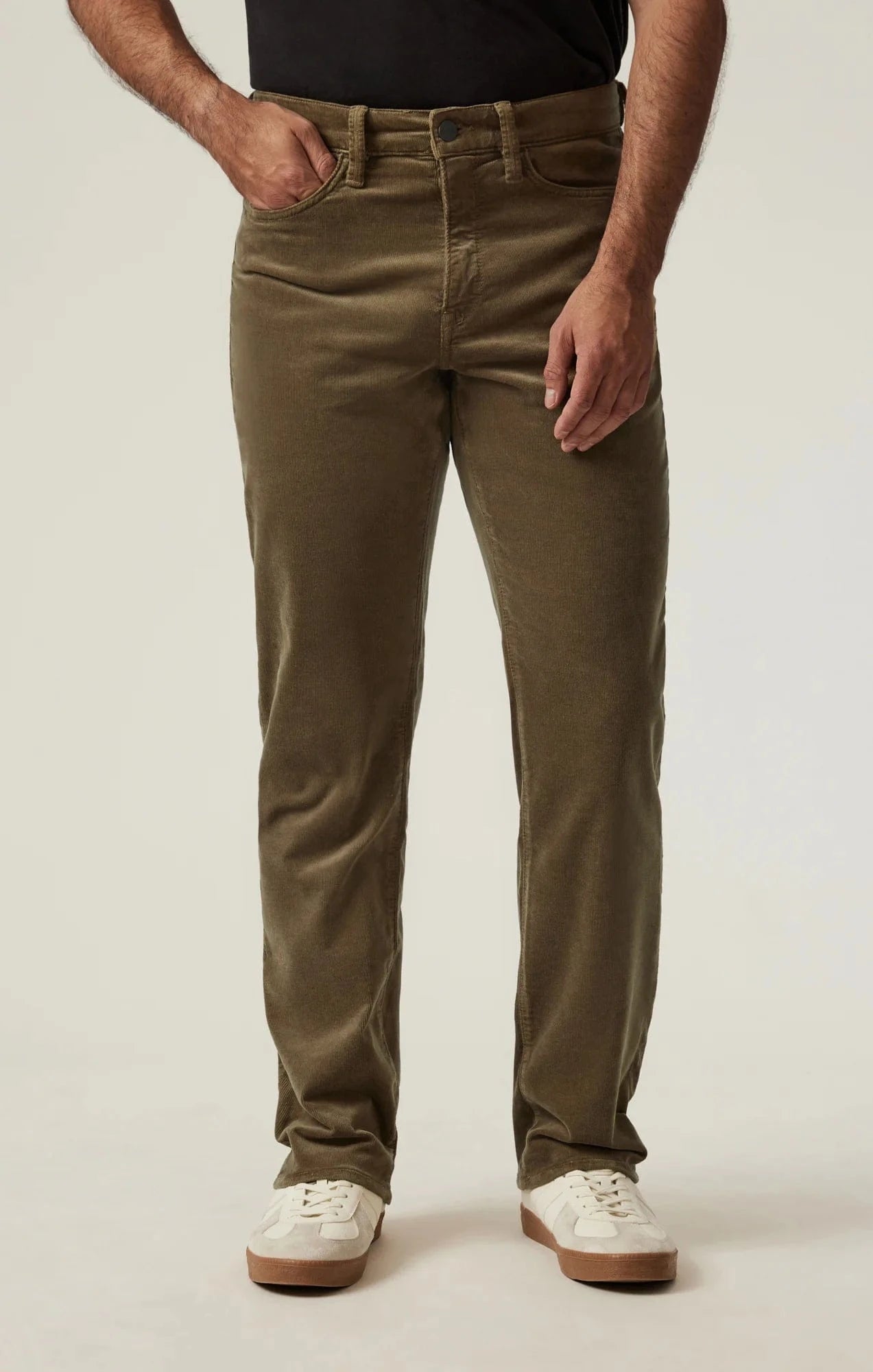34 Heritage 5-Pockets Courage Straight Leg Pants in Tobacco Cord