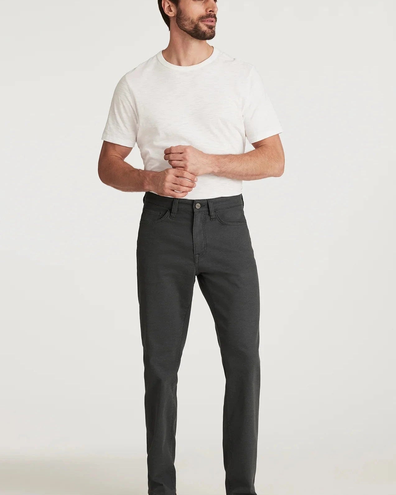 34 Heritage 5-Pockets IRON COOLMAX / 33X30 Charisma Relaxed Straight Pants in Iron Coolmax
