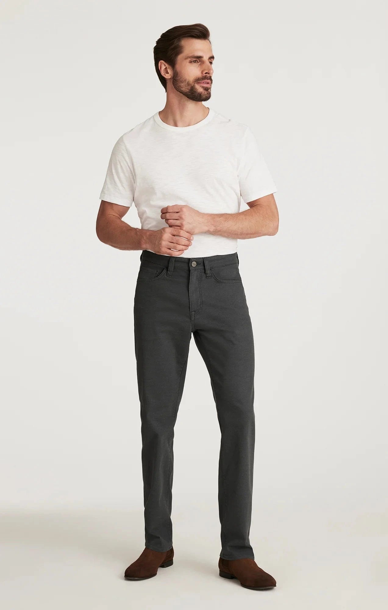 34 Heritage 5-Pockets IRON COOLMAX / 33X30 Charisma Relaxed Straight Pants in Iron Coolmax