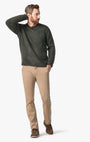 34 Heritage Chinos Charisma Relaxed Straight Chino In Khaki Twill