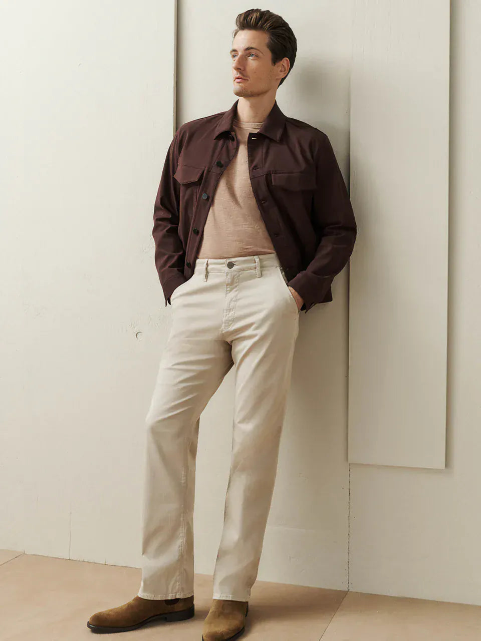 34 Heritage Chinos Charisma Relaxed Straight Chino Pants In Dawn Twill