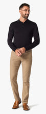 34 Heritage Chinos Verona Slim Leg Chino Pants In Khaki High Flyer