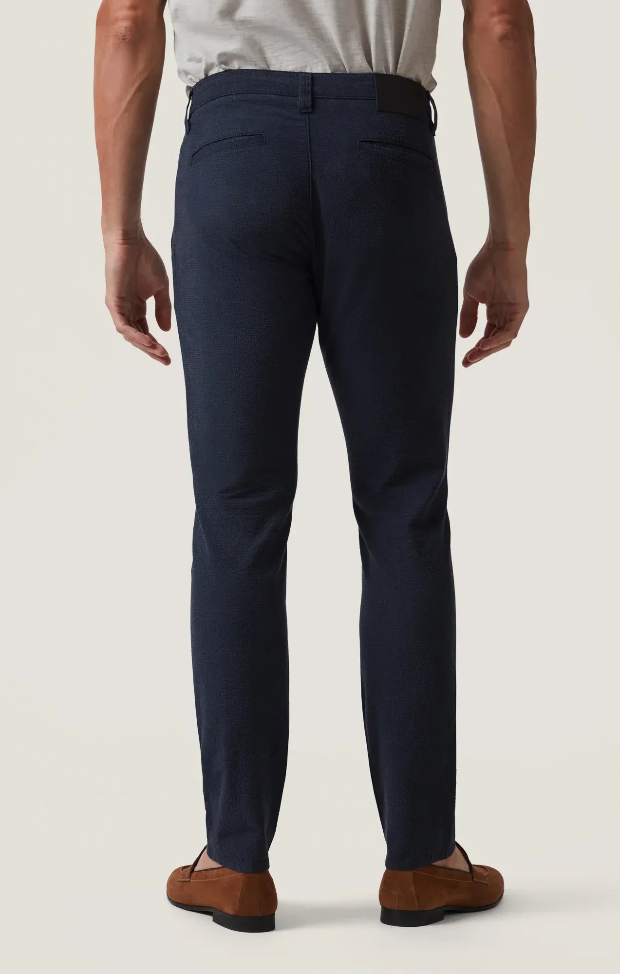 34 Heritage Chinos Verona Slim Leg Chino Pants in Night Seersucker Kona