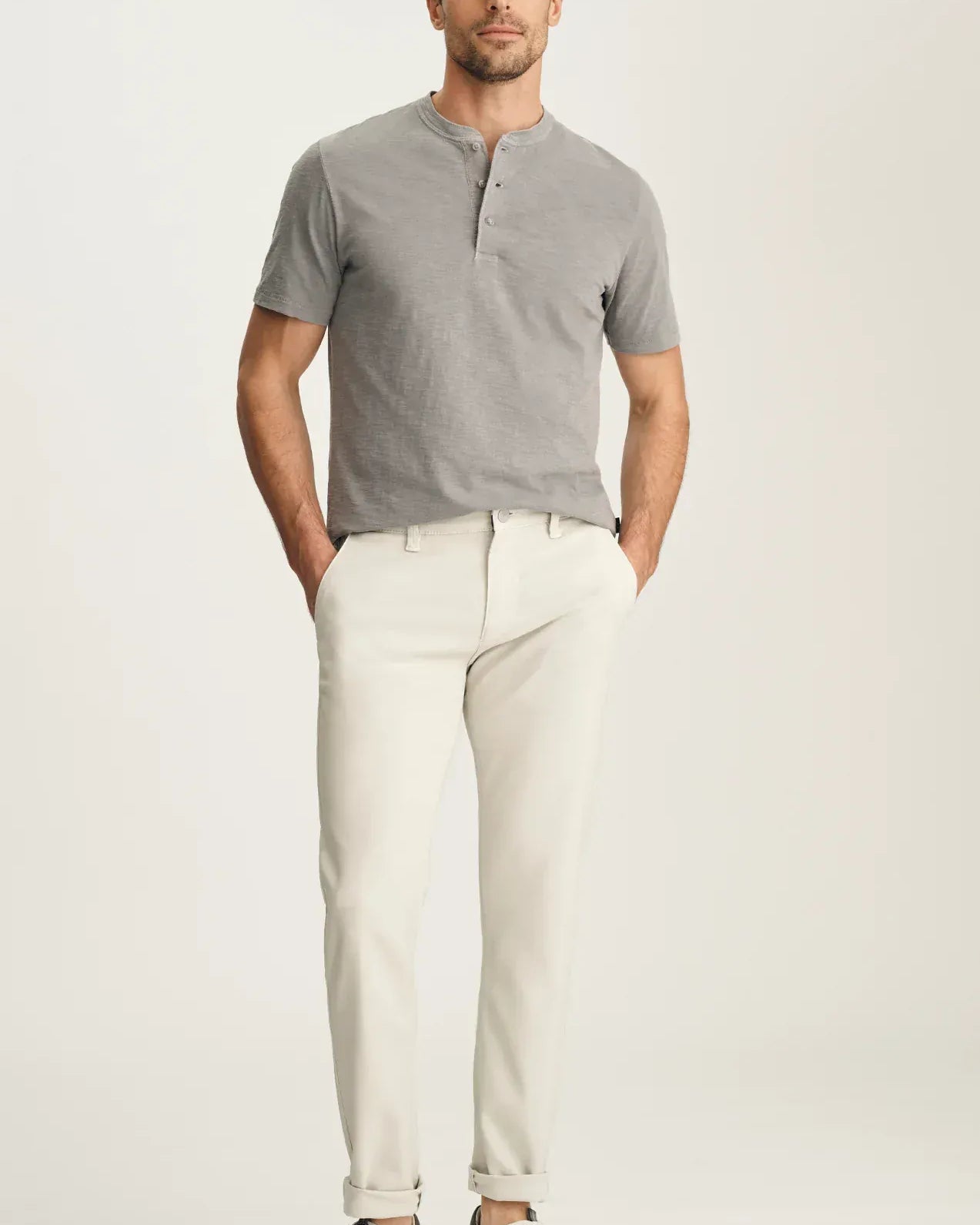 34 Heritage Chinos Verona Straight Leg Chino Pants In Glacier High Flyer