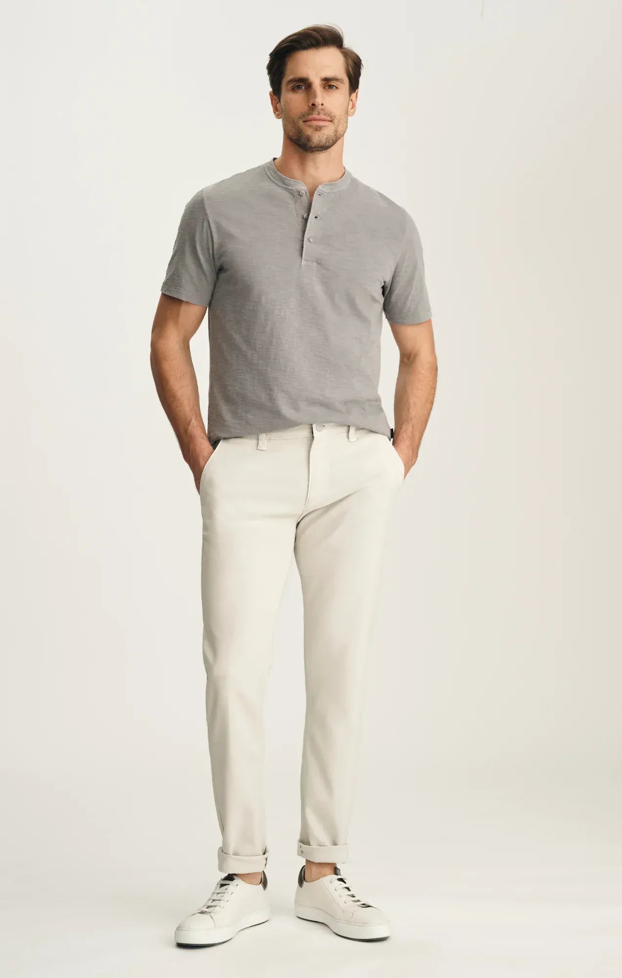 34 Heritage Chinos Verona Straight Leg Chino Pants In Glacier High Flyer