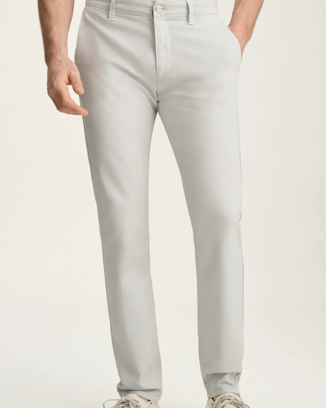 34 Heritage Chinos Verona Straight Leg Chino Pants In Ice Grey High Flyer