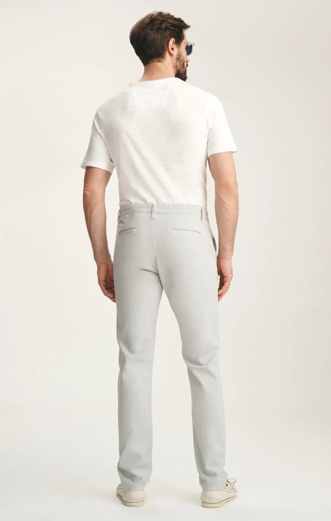 34 Heritage Chinos Verona Straight Leg Chino Pants In Ice Grey High Flyer