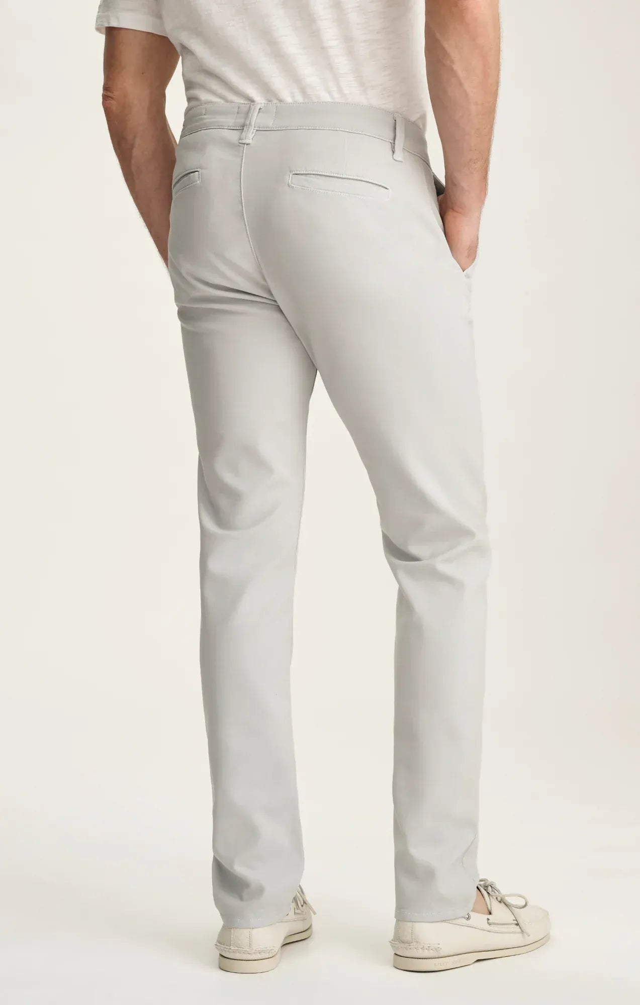 34 Heritage Chinos Verona Straight Leg Chino Pants In Ice Grey High Flyer
