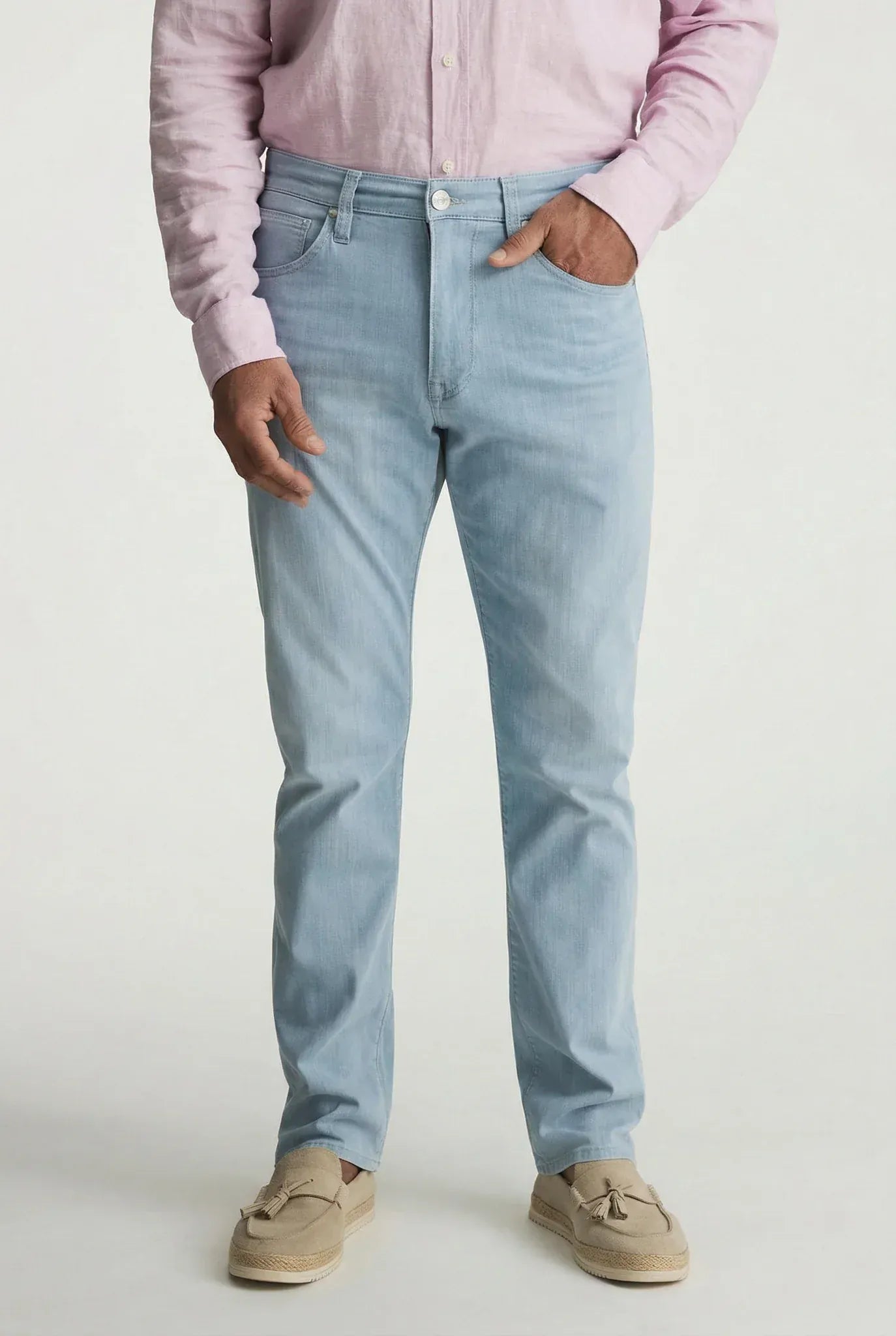 34 Heritage Denim Charisma Relaxed Straight Jeans In Bleach Kona