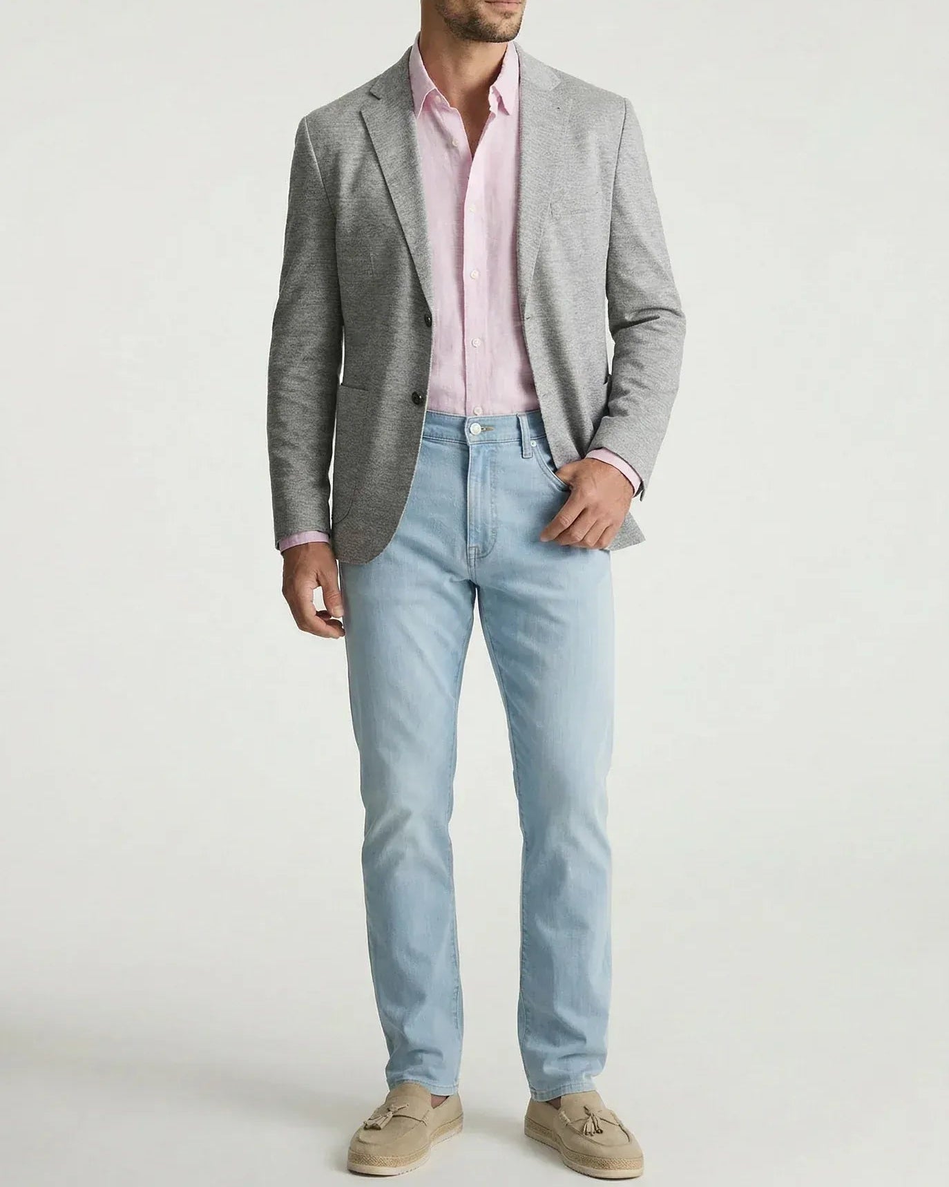 34 Heritage Denim Charisma Relaxed Straight Jeans In Bleach Kona