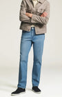 34 Heritage Denim Charisma Relaxed Straight Jeans in Mid Blue Kona