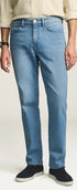 34 Heritage Denim Charisma Relaxed Straight Jeans in Mid Blue Kona
