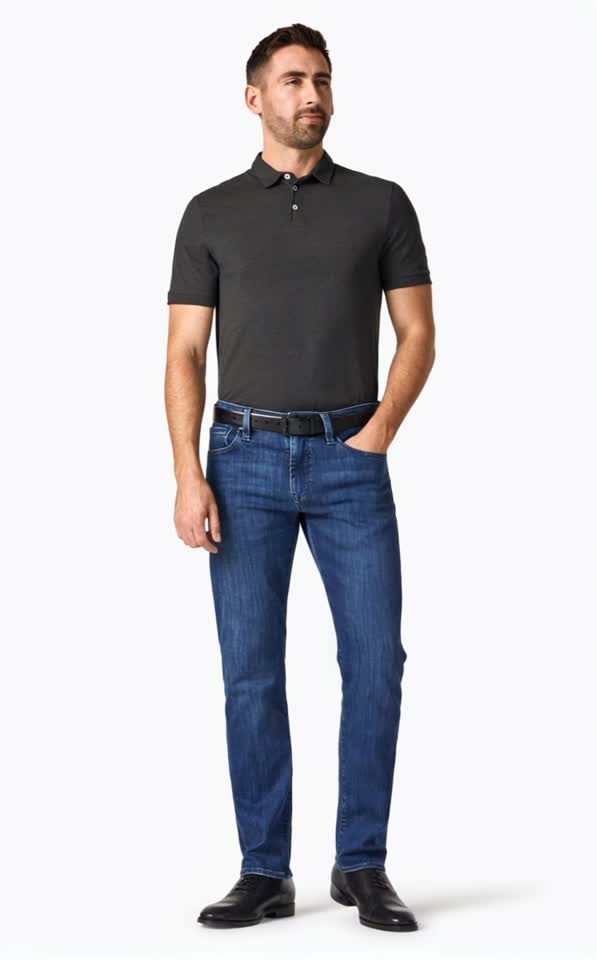 34 Heritage Denim Courage Straight Leg in Mid Urban