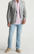 34 Heritage Denim Courage Straight Leg Jeans In Bleach Kona