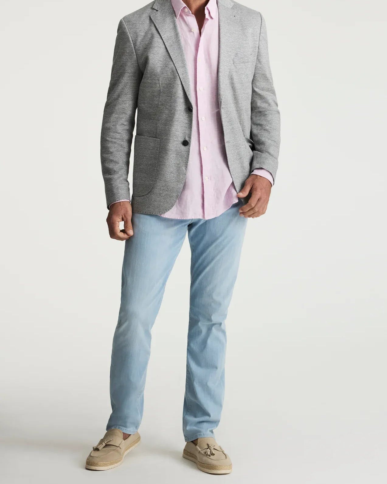 34 Heritage Denim Courage Straight Leg Jeans In Bleach Kona