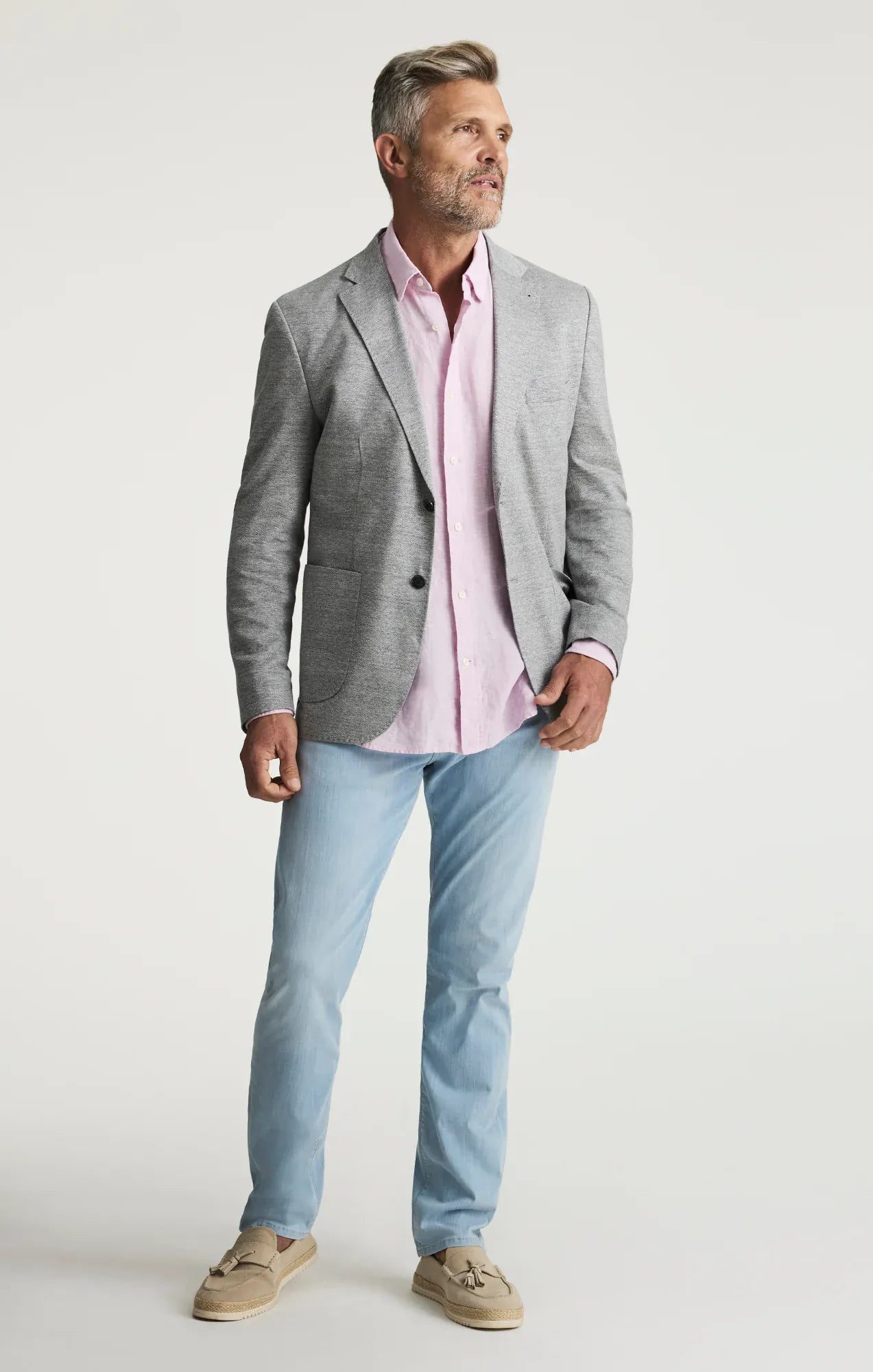 34 Heritage Denim Courage Straight Leg Jeans In Bleach Kona