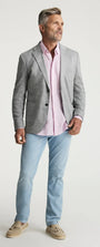 34 Heritage Denim Courage Straight Leg Jeans In Bleach Kona