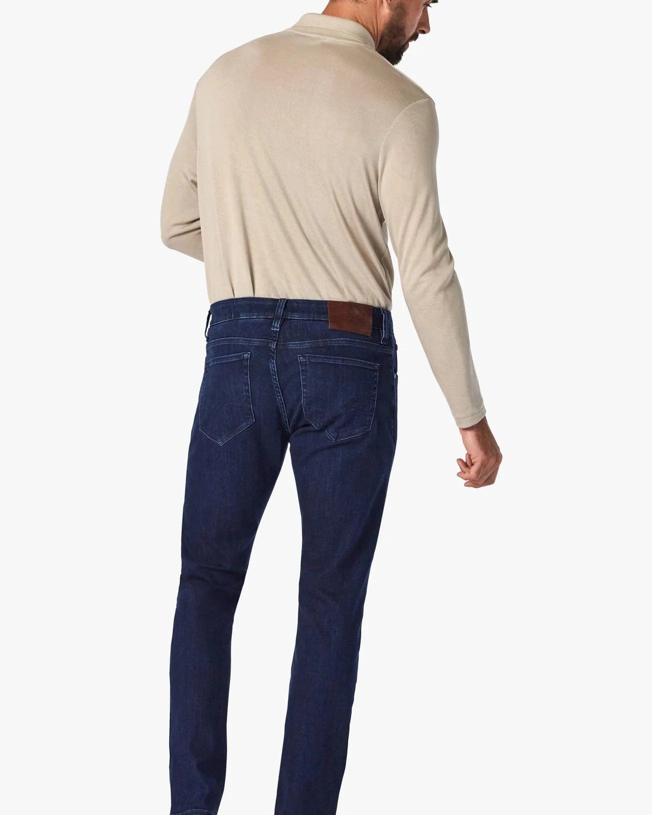 34 Heritage Denim Courage Straight Leg Jeans In Dark Midnight Brushed Urban
