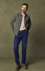34 Heritage Denim Courage Straight Leg Jeans In Dark Midnight Brushed Urban