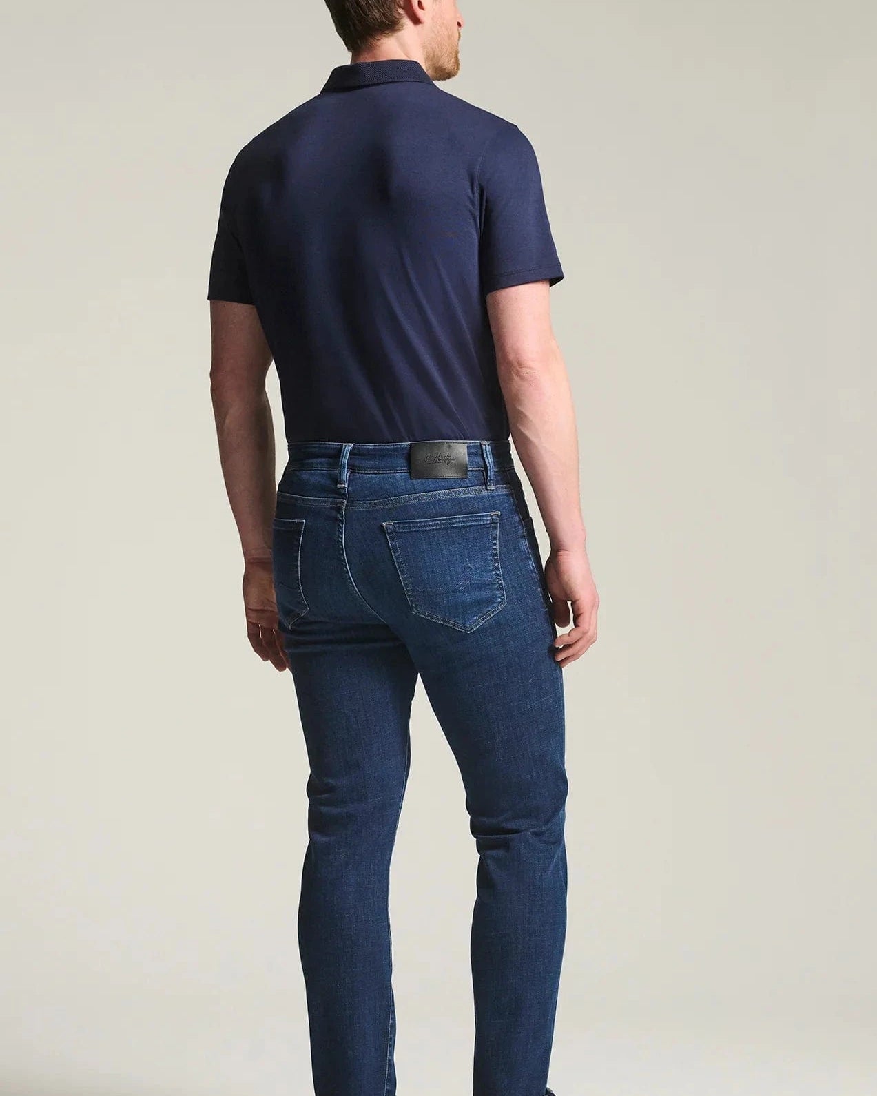 34 Heritage Denim Courage Straight Leg Jeans in Indigo Brushed Organic Ultra