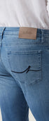 34 Heritage Denim Courage Straight Leg Jeans in Mid Blue Kona