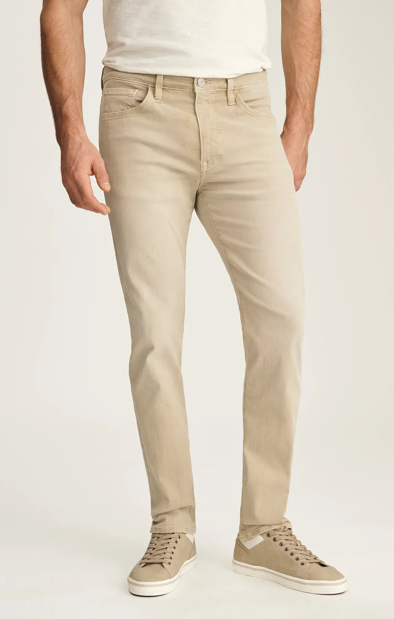 34 Heritage Denim Courage Straight Leg Jeans In Sand Colored Urban