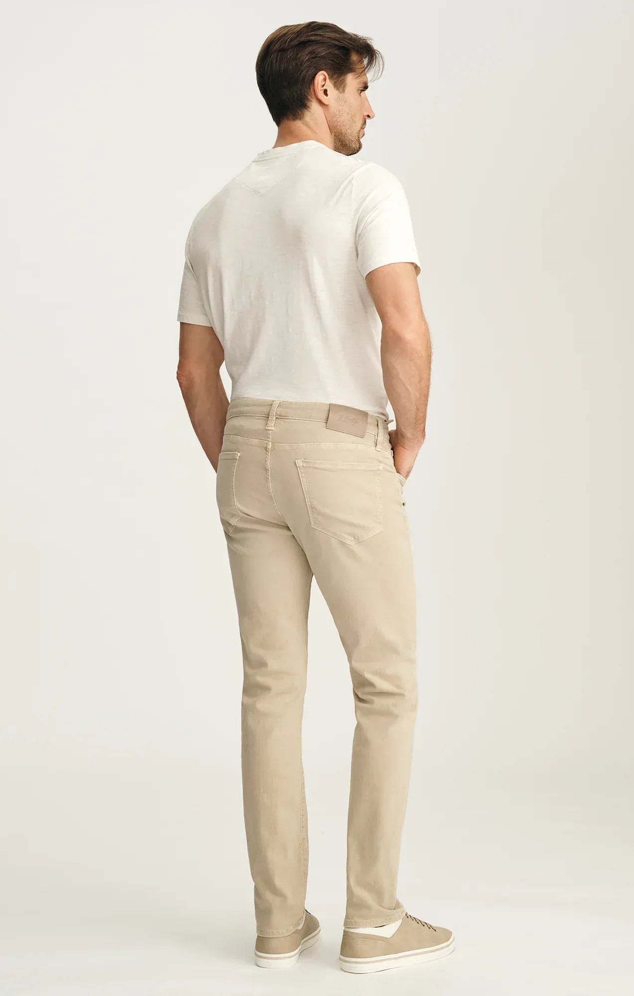 34 Heritage Denim Courage Straight Leg Jeans In Sand Colored Urban